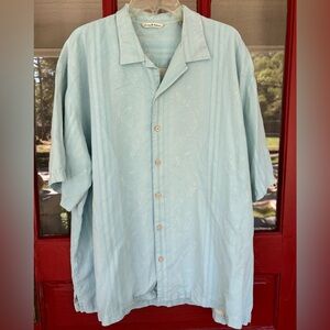 Teal Silk Tommy Bahama Shirt